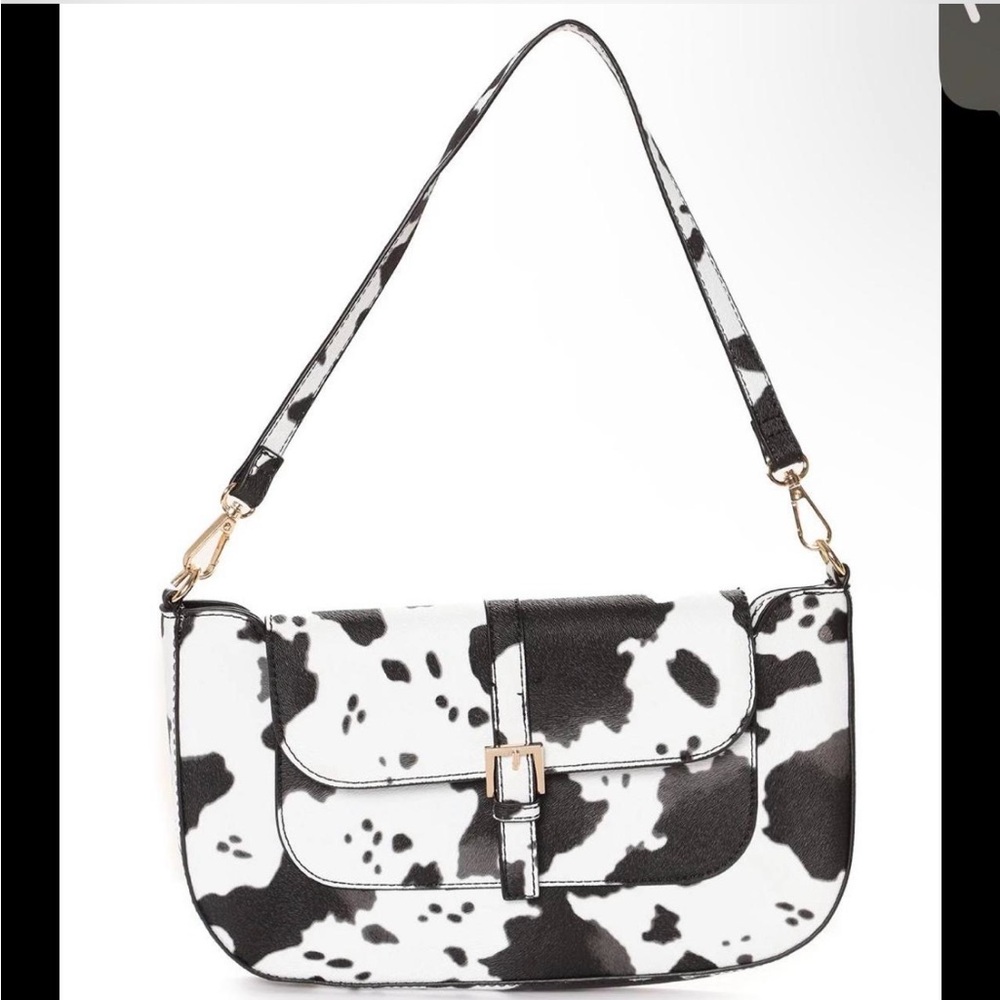 Dry Goods Faux Leather Purse with Gold Accents